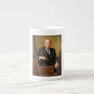 Dwight Eisenhower President White House Portrait Prozellantasse