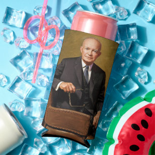 Dwight Eisenhower President White House Portrait Selters Dosenkühler