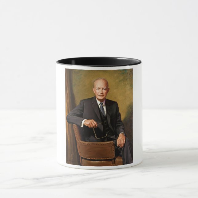 Dwight Eisenhower President White House Portrait Tasse (Zentrum)