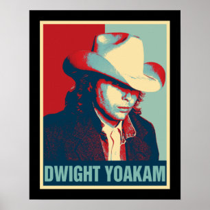 Dwight Yoakam Retro Hope Style Geschenk für Fans.p Poster
