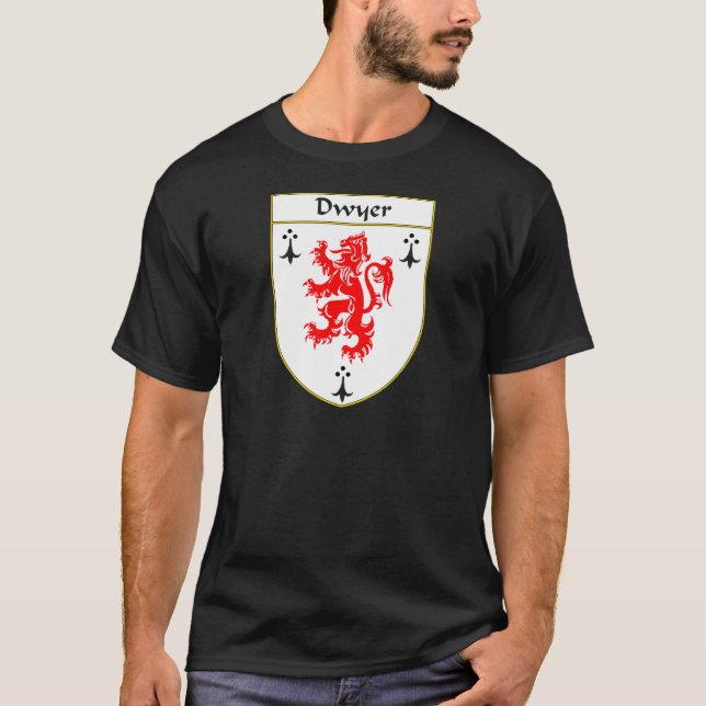 Dwyer Wappen/Familienwappen T-Shirt (Vorderseite)