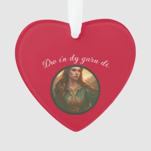 Dwynwen Die Schutzpatronin der Liebenden Cut Out v Ornament