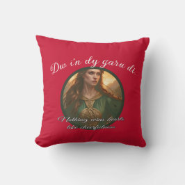 Dwynwen Nothing Wins Hearts Like Cheerfulness Quot Kissen