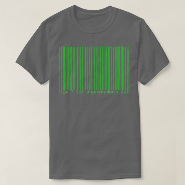 DX Strichcode T-Shirt (Design vorne)