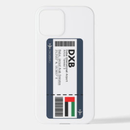 DXB Dubai Boarding Pass - Dubai Ticket iPhone 12 Hülle