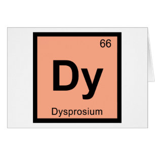 Dy - Chimie du Dysprosium Symbole du tableau pério
