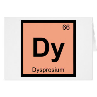 Dy - Dysprosium Chemie Periodisches Tabellensymbol