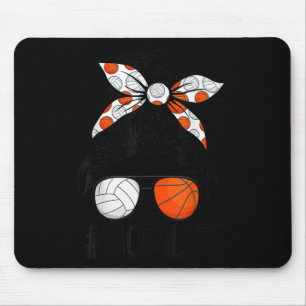 Dy Mama Life Volleyball Basketball Mütter Day Mess Mousepad
