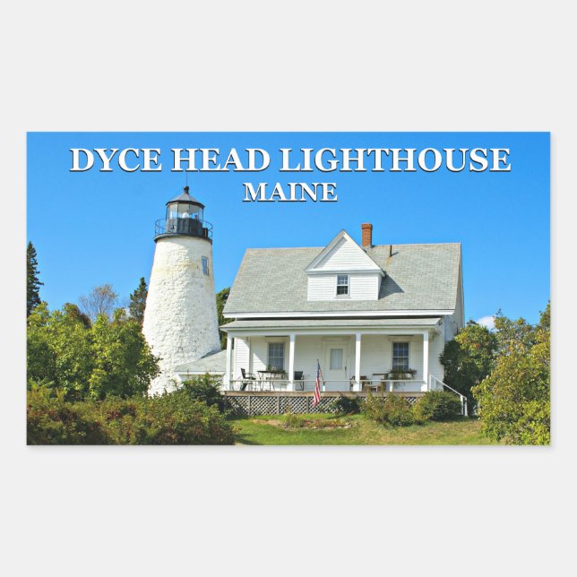 Dyce Head Leuchtturm, Maine Stickers (Vorderseite)