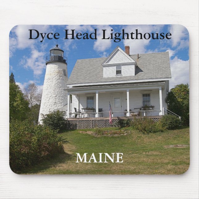 Dyce Head Lighthouse, Maine Mousepad (Vorne)