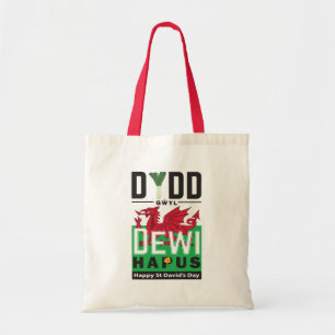 Dydd GÆDewi Hapus Happy St Davids Day 6 Tragetasche