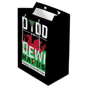Dydd GÆDewi Hapus Happy St Davids Day 7 Mittlere Geschenktüte