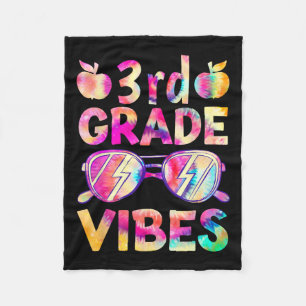 Dye 3rd Grade Vibes Lehrer erster Tag zurück zu S Fleecedecke