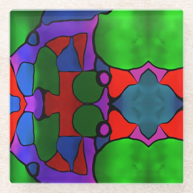 Dye bereits glasuntersetzer (Vorderseite)