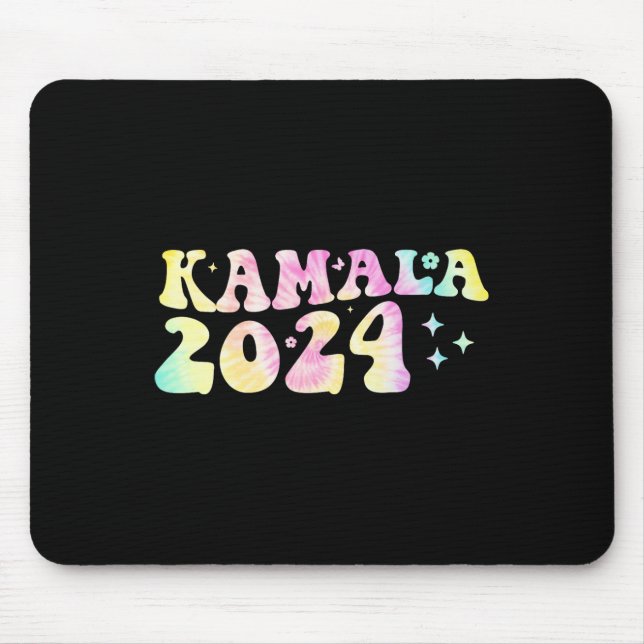 Dye Groovy Wavy Kamala Harris Harris Replace Biden Mousepad (Vorne)