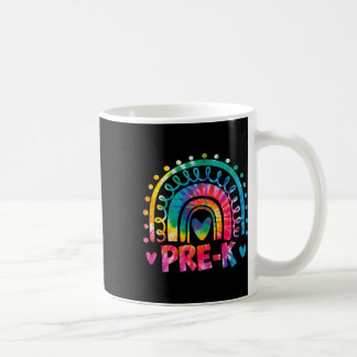 Dye Prek Teacher Rainbow Preschool Back to School Kaffeetasse