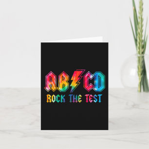 Dye Rock the test Day Exam for Teacher Stu Karte