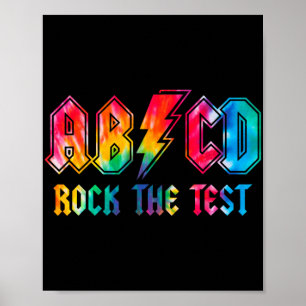 Dye Rock the test Day Exam for Teacher Stu Poster