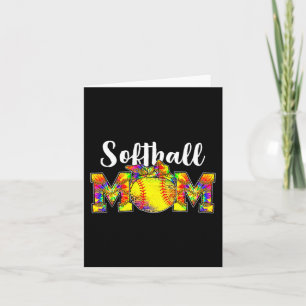 Dye Softball Mama T-Shirt Softball Game Day Vibes Karte