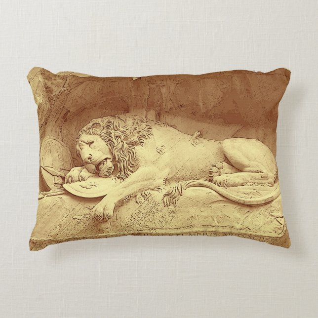 Dying Lion of Luzern - Löwendenkmal Dekokissen (Vorderseite)