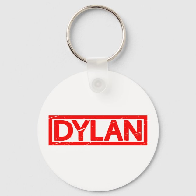 Dylan Briefmarke Schlüsselanhänger (Vorderseite)