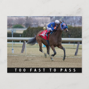 Dylan Davis - zu schnell, um zu bestehen Postkarte