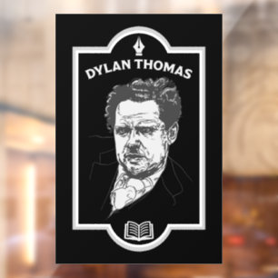 Dylan Thomas Welsh Poet Fensteraufkleber