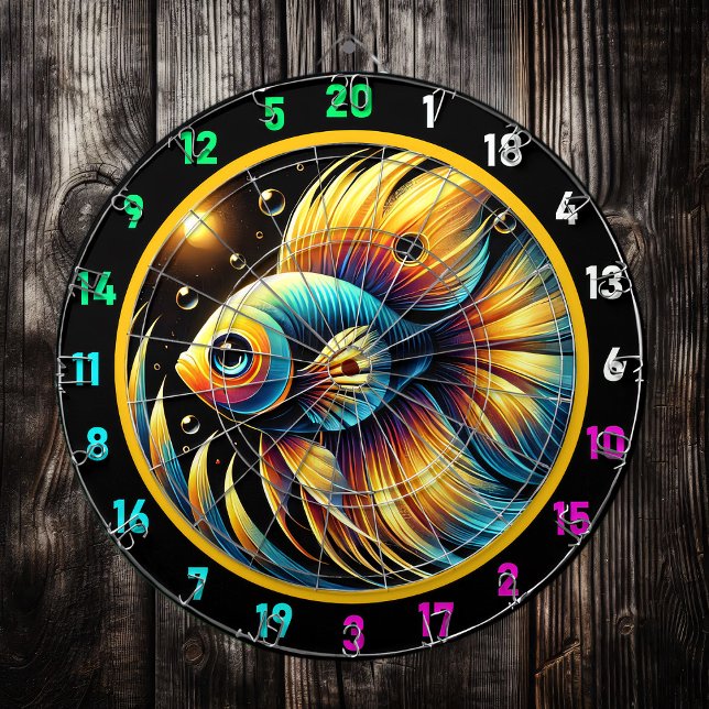 Dynamic Betta Dartboard Wall Art Dartscheibe (Von Creator hochgeladen)