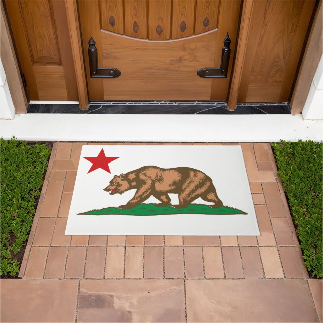 Dynamic California State Flag Graphic on a Fußmatte (Außenbereich)