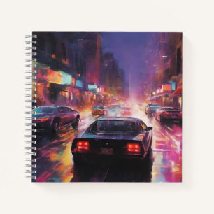 Dynamic Cityscape Racing Notizbuch
