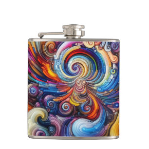 Dynamic Color Vortex Flachmann