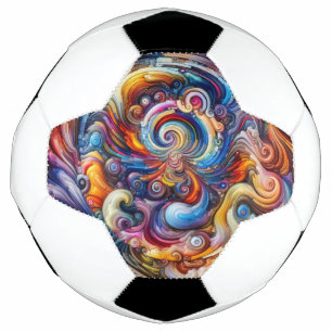 Dynamic Color Vortex Fußball