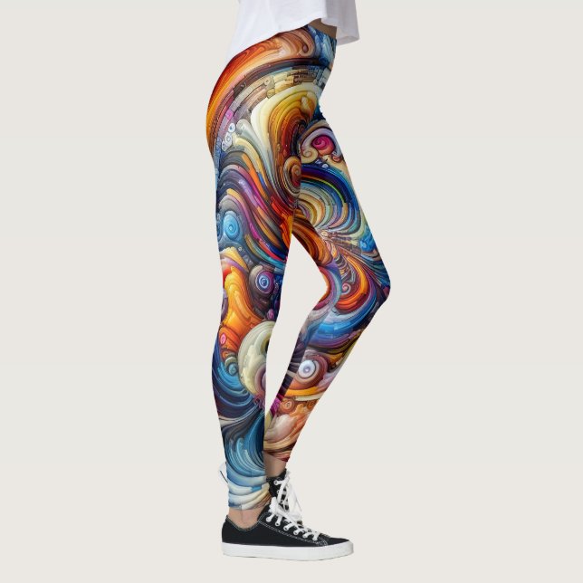 Dynamic Color Vortex Leggings (Rechts)