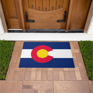 Dynamic Colorado State Flag Graphic Fußmatte