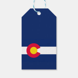 Dynamic Colorado State Flag Graphic Geschenkanhänger