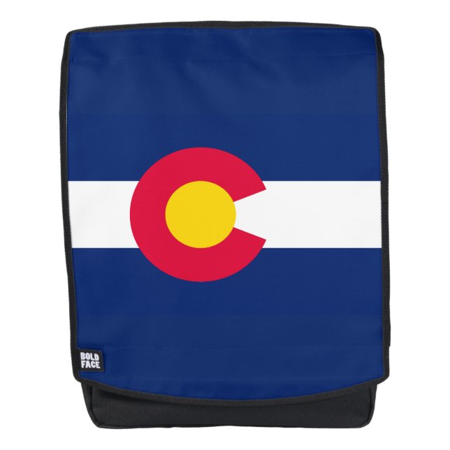 Dynamic Colorado State Flag Graphic Rucksack (Vorderseite)