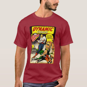 Dynamic Comics #1 Major Victory 1940's Golden Age  T-Shirt