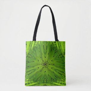Dynamic Emerald Green Design für Tote Bag Tasche