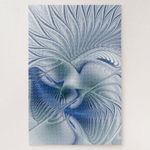 Dynamic Fantasy Abstrakt Blue Tones Fraktal Art