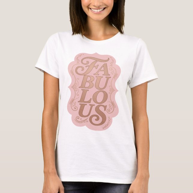 Dynamic Gold FABULOUS 3D-Textilkunst T-Shirt (Vorderseite)