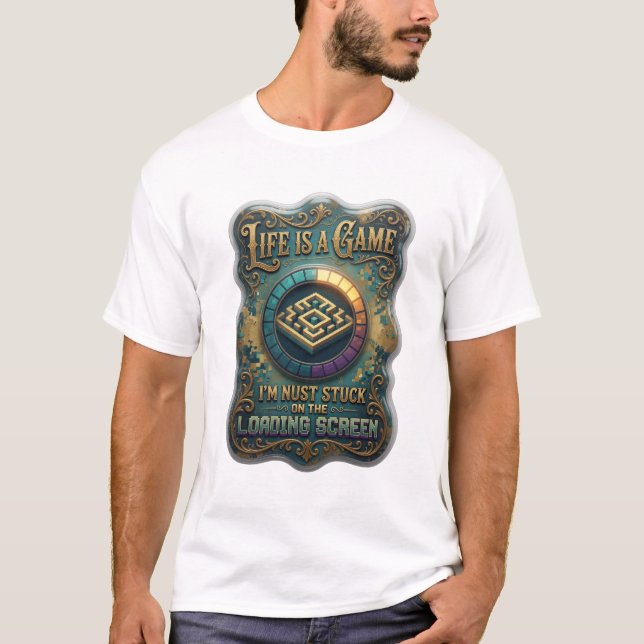 Dynamic Gold LIFE IS A GAME T-Shirt (Vorderseite)