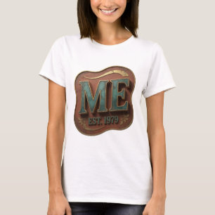 Dynamic Gold ME EST 1979 künstlerisches Motiv T-Shirt