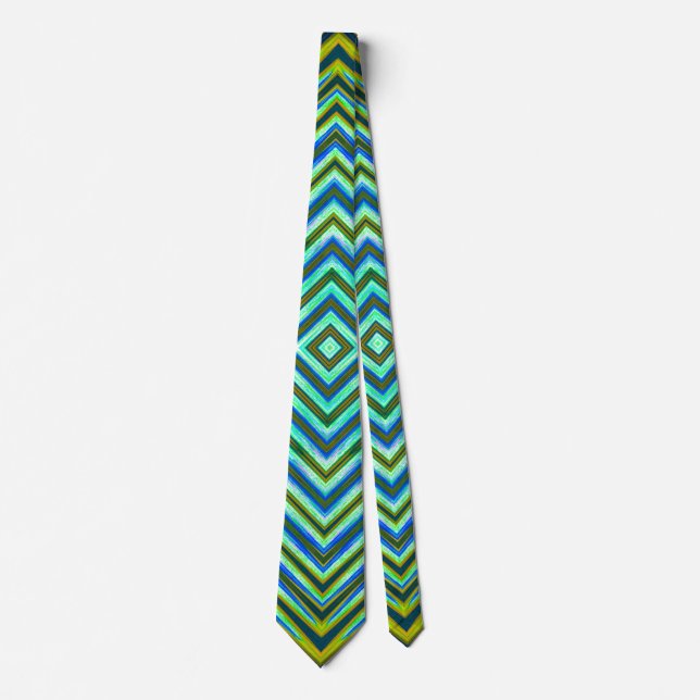 Dynamic Green Design für Neck Tie Krawatte (Vorderseite)