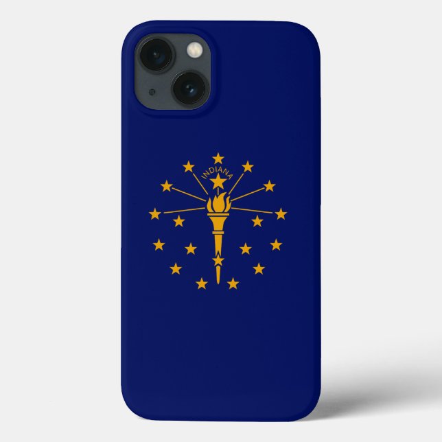 Dynamic Indiana State Flag Graphic on a Case-Mate iPhone Hülle (Rückseite)