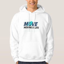 Dynamic logo with runner silhouette and text Move