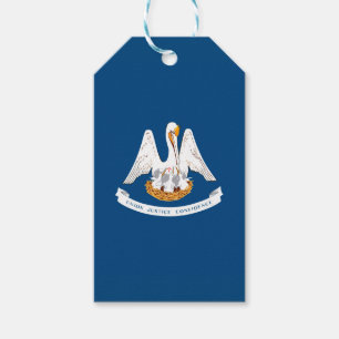 Dynamic Louisiana State Flag Graphic auf einer Geschenkanhänger