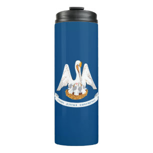 Dynamic Louisiana State Flag Graphic auf einer Thermosbecher
