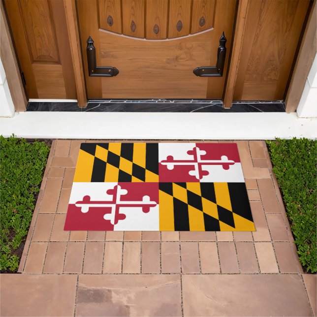 Dynamic Maryland State Flag Graphic on a Fußmatte (Außenbereich)