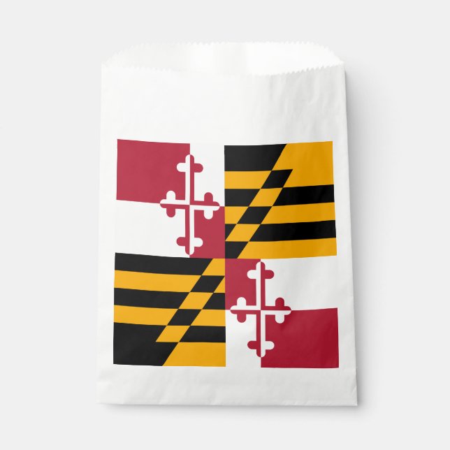 Dynamic Maryland State Flag Graphic on a Geschenktütchen (Vorderseite)