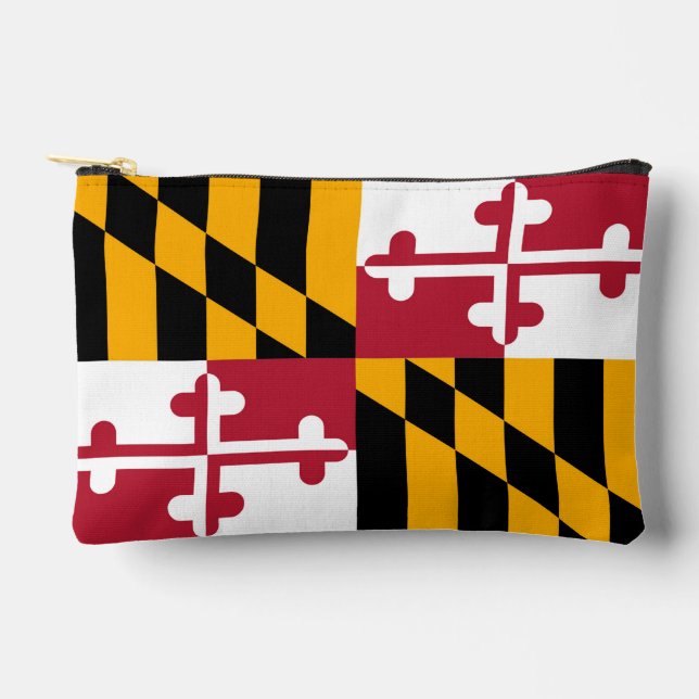 Dynamic Maryland State Flag Graphic on a Zubehörtasche (Vorderseite)